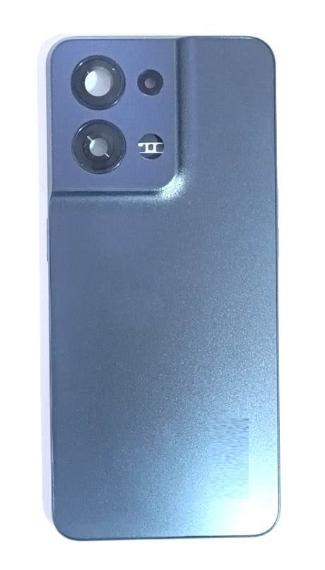 Mozomart Back Panel Housing with Middle Ring For Oppo Reno 8 5G Black Mozomart