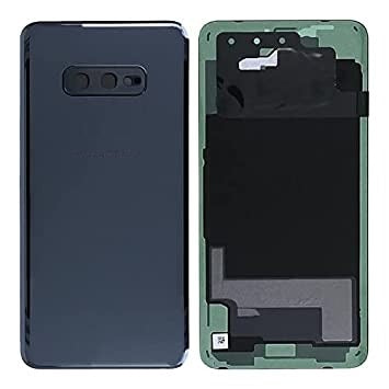 SPAREWARE® Battery Cover Back Door Body Panel For Samsung Galaxy S10E -Black (WITH CAMERA GLASS)