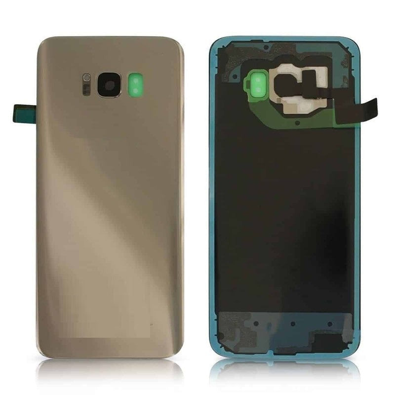 SPAREWARE® Battery Cover Back Door Body Panel For Samsung Galaxy S8 Plus -Gold (WITH CAMERA LENS)