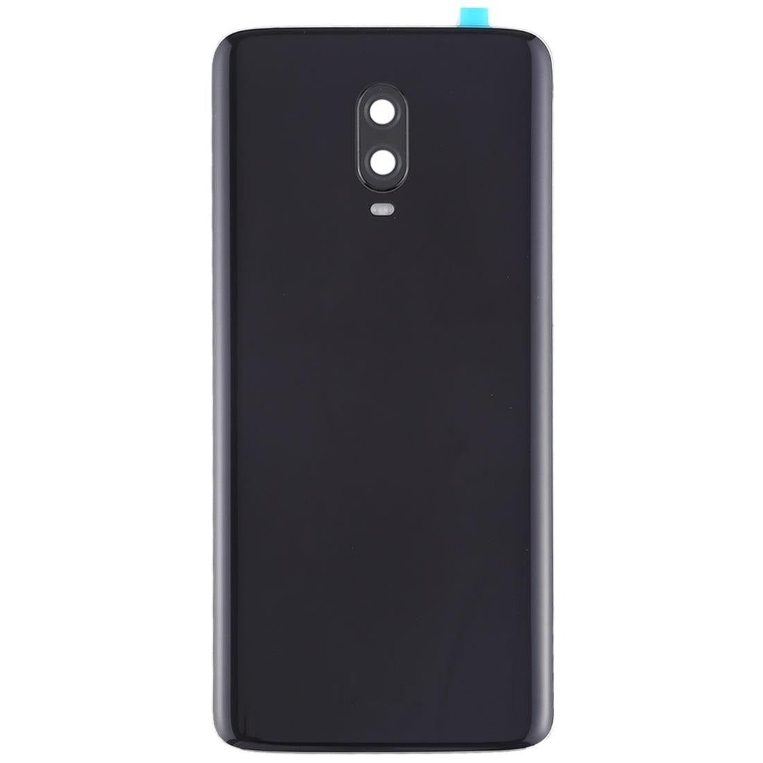 Mozomart Battery Door Back Panel Housing for Oneplus 6T {With Camera Lens} : Black