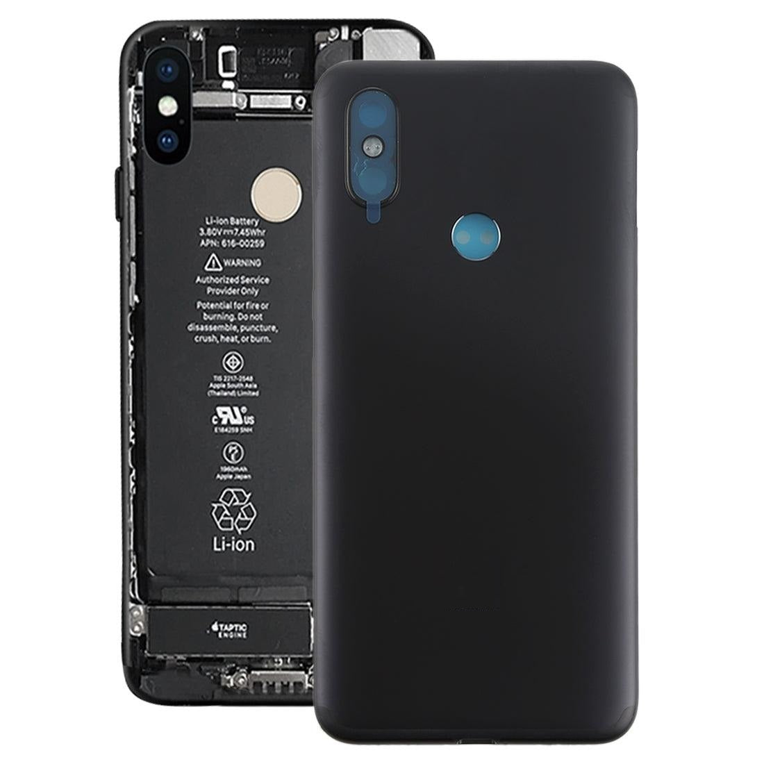 Mozomart Battery Door Back Panel Housing for Xiaomi Mi A2 : Black