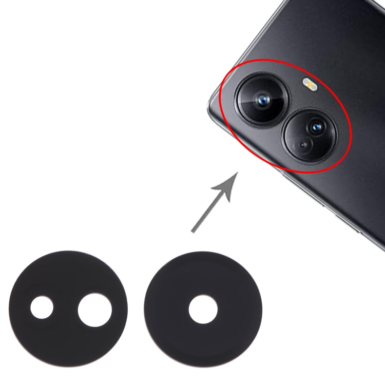 Mozomart Back Camera Glass Lens for Realme 10 Pro Plus