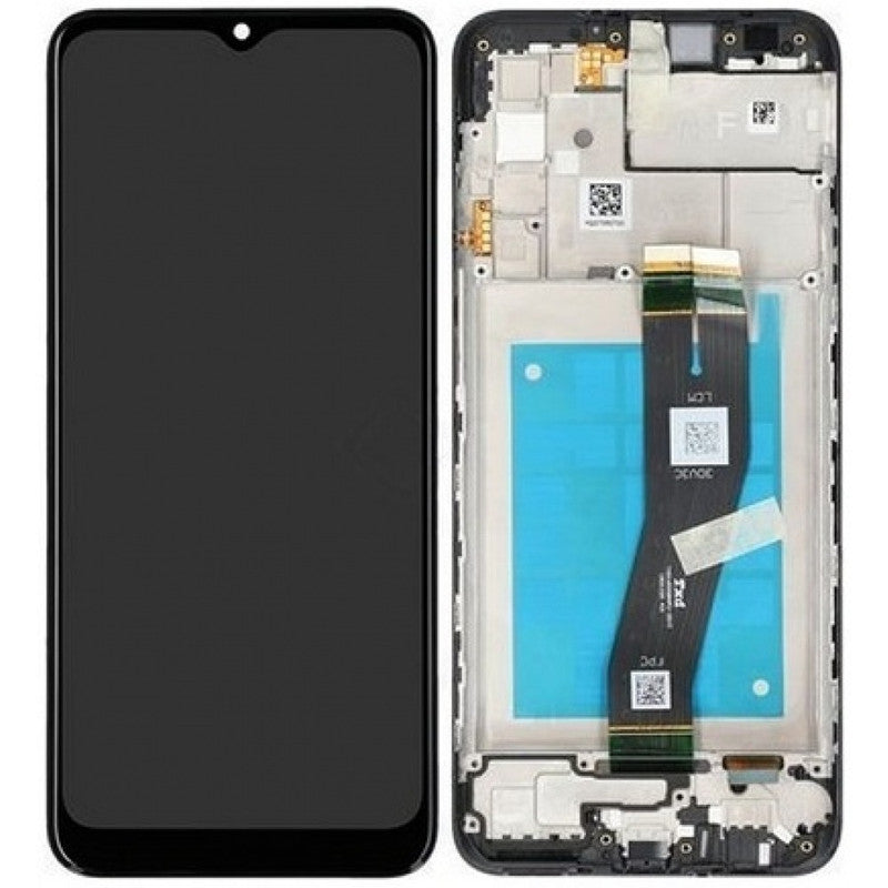 Lcd Display Folder Combo for Samsung Galaxy A02S (With Frame)