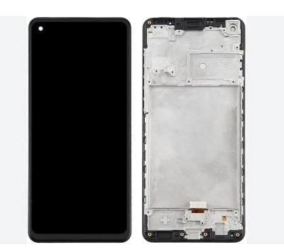 Lcd Display Folder Combo for Samsung Galaxy A21S (With Frame)