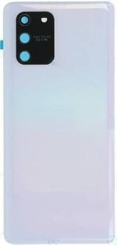 Back Panel Glass With Camera Lens for Samsung Galaxy S10 Lite  Prism White