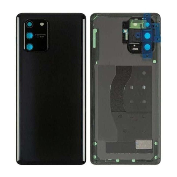 Back Panel Glass With Camera Lens for Samsung Galaxy S10 Lite  Prism Black