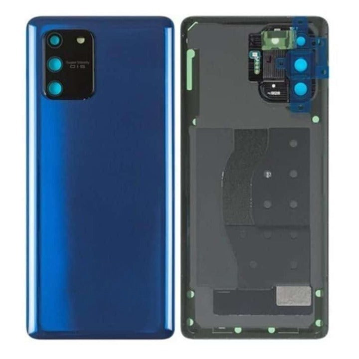 Back Panel Glass With Camera Lens for Samsung Galaxy S10 Lite  Prism Blue