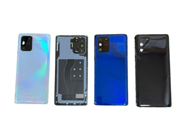 Back Panel Glass With Camera Lens for Samsung Galaxy S10 Lite  Prism Black