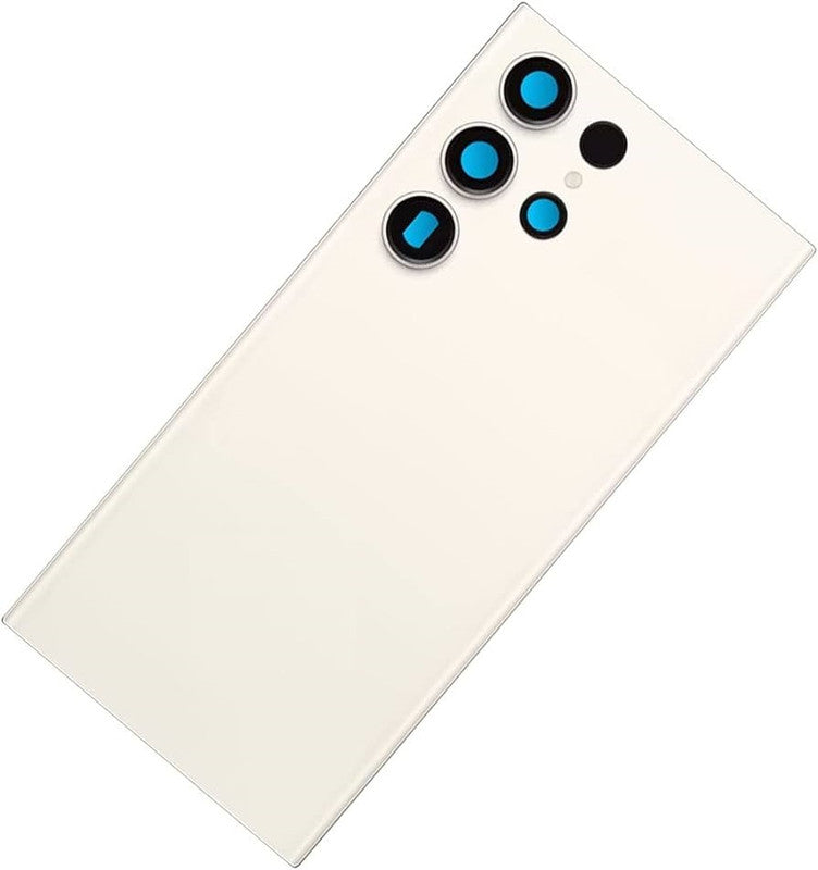 Back Panel Glass With Camera Lens for Samsung Galaxy S23 Ultra 100% OG Cream Zeespares