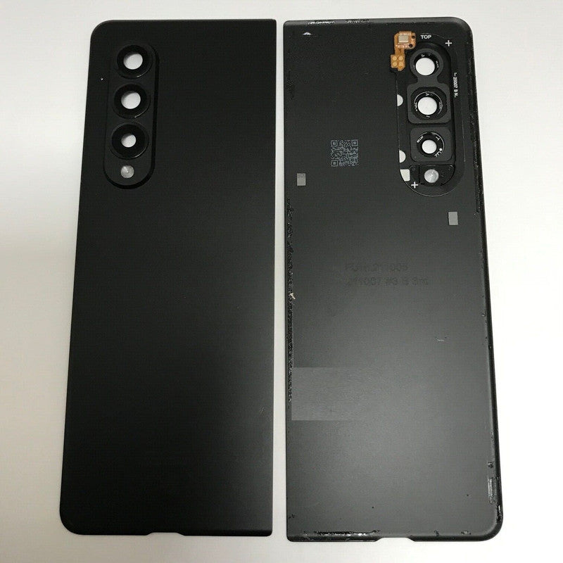 Back Panel Glass With Camera Lens for Samsung Galaxy Z Fold 3 (100% OG)Phantom Black Zeespares