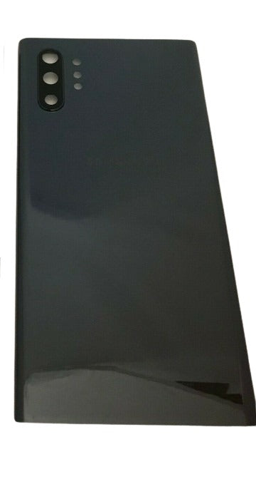 Back Panel Glass With Camera Lens for Samsung Galaxy Note 10 Plus Aura Black