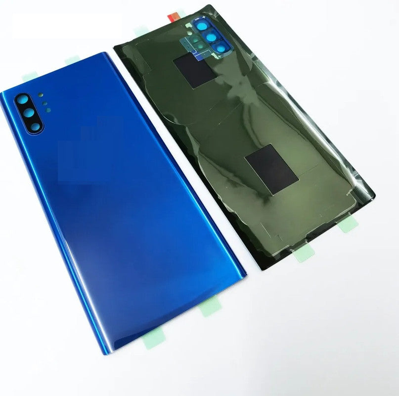 Back Panel Glass With Camera Lens for Samsung Galaxy Note 10 Plus Aura Blue