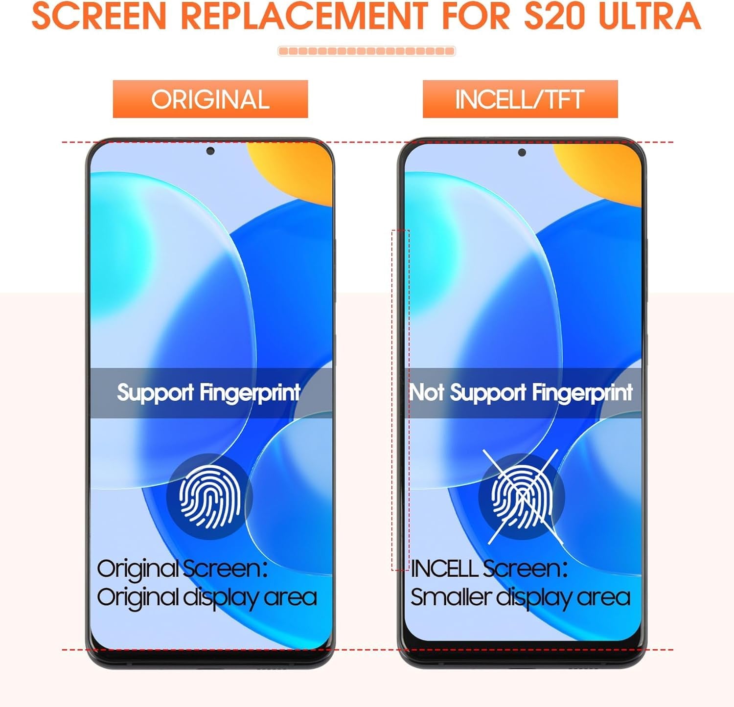 Lcd Display Combo Folder with Frame for Samsung Galaxy S20 Ultra Black