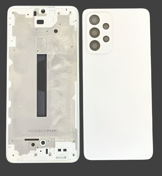 Back Panel With Middle Frame for Samsung Galaxy A33 5G : White Mozomart