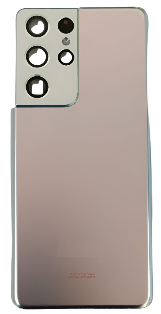 Back Panel Glass With Camera Lens for Samsung Galaxy S21 Ultra Silver (100% OG) Zeespares