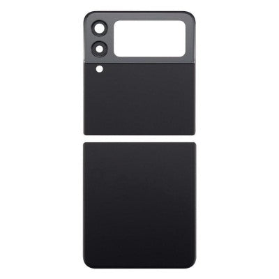 Back Panel Glass With Camera Lens for Samsung Galaxy Z Flip 4 Graphit Black