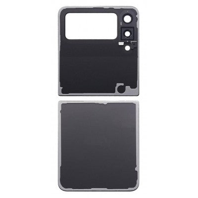 Back Panel Glass With Camera Lens for Samsung Galaxy Z Flip 4 Graphit Black