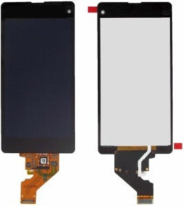 Lcd Display Folder Combo for SONY Z1 mini Black