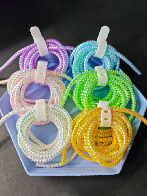 Spiral Cable Protector (Multicolor) – Universal Wire Saver for All Devices