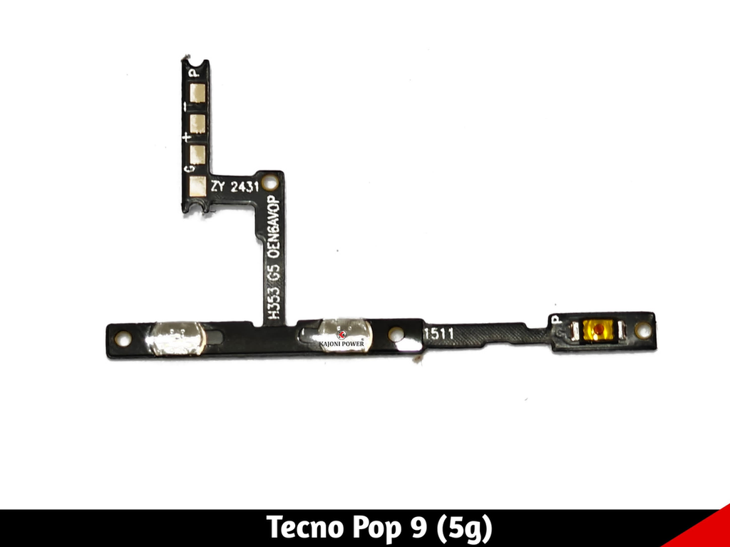 Power And Volume Button Flex for Tecno Pop 9 5g - Zeespares.in