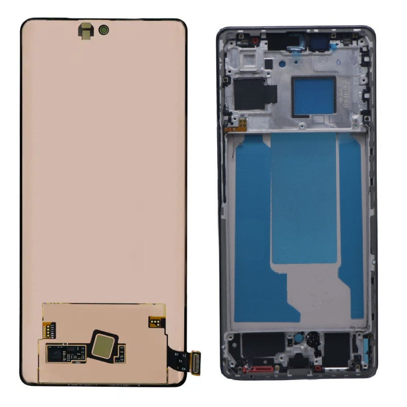 Lcd Display Folder Combo for Vivo V27(With Frame)