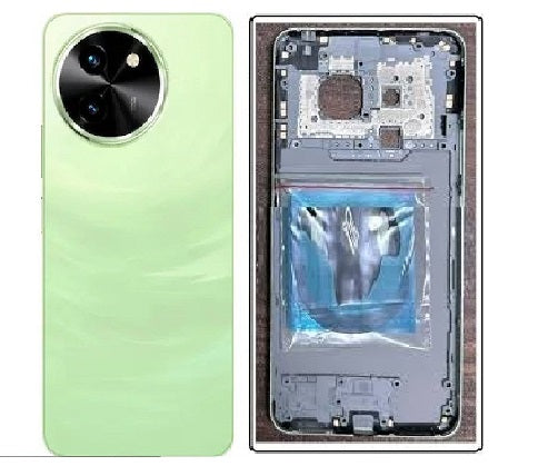 Back Panel with Middle Ring Housing for Vivo T3X Green
