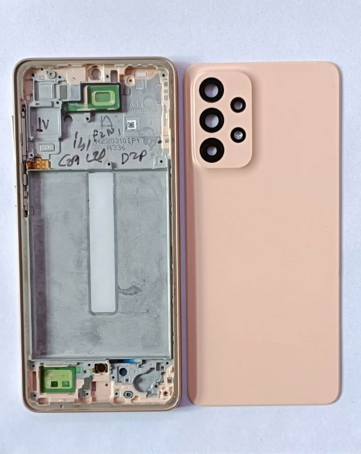 Back Panel With Middle Frame for Samsung Galaxy A33 5G : Awesome Peach Mozomart