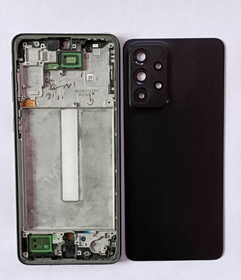Mozomart Back Panel Housing Body for Samsung Galaxy A33 5G : Black