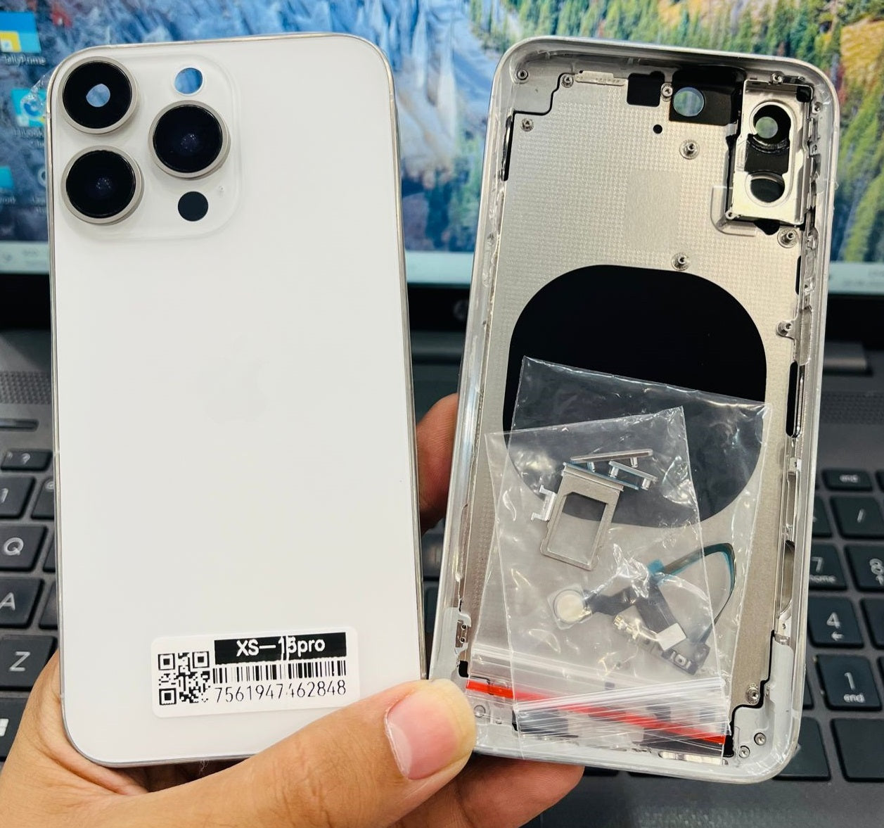 Convertor Back Panel Housing Body for Apple iPhone XS Convert to Apple iPhone 15 Pro