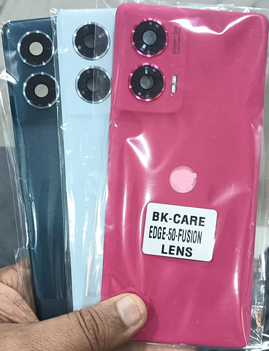 Back Panel with Camera glass for Moto Edge 50 fusion Red Zeespares