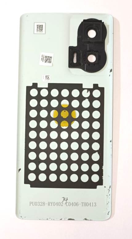 Back Panel with Camera Glass for Moto Edge 50 fusion Silver Zeespares