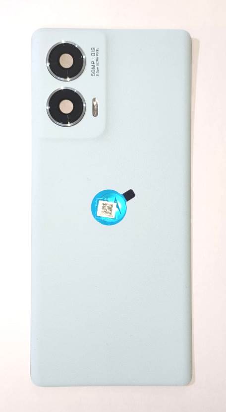 Back Panel with Camera Glass for Moto Edge 50 fusion Silver Zeespares