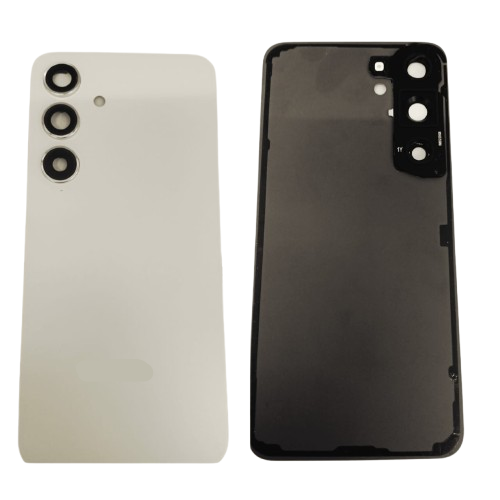 Back Panel Glass With Camera Lens for Samsung Galaxy S24 White