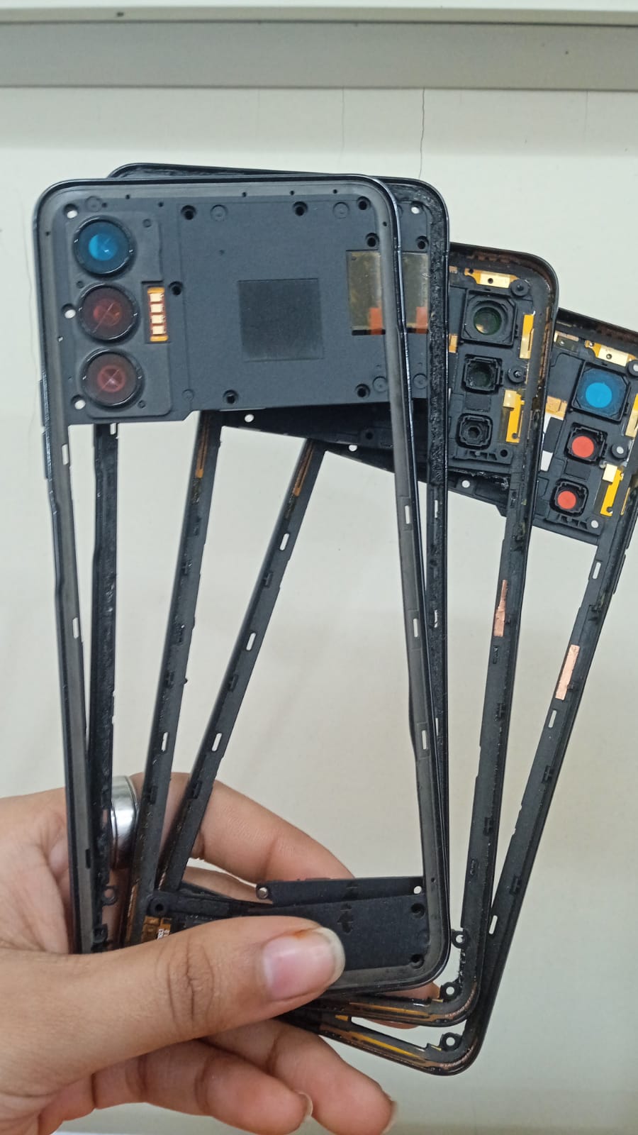 Lcd Frame Outer Middle Ring only for Tecno Pova 5G Black Zeespares