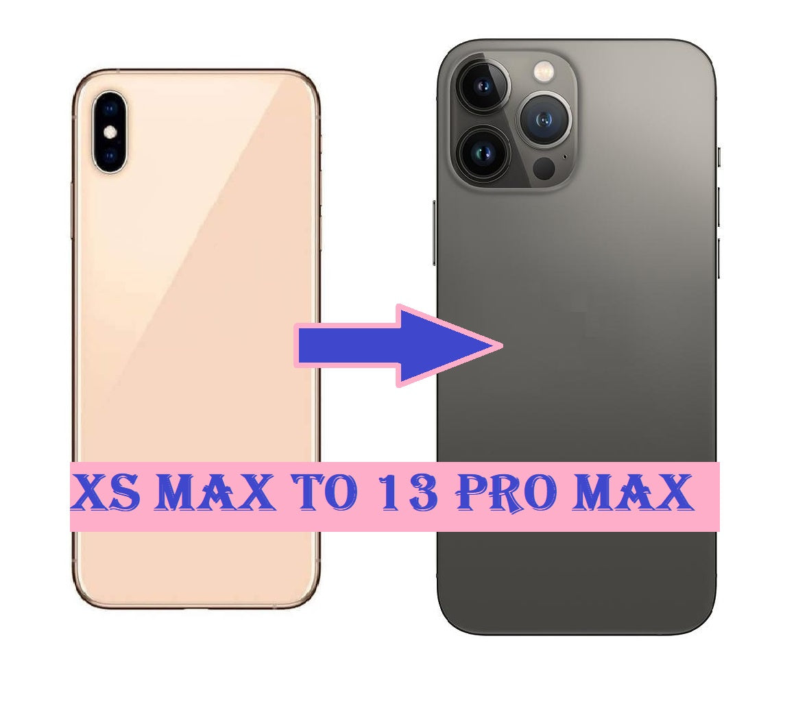 Converter Back Panel Housing Body for Apple iPhone XS Max Convert to Apple iPhone 13 Pro Max