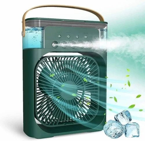 Air Cooler Fan with Mist Function – Instant Cooling for Home & Office - USB Rechargeable