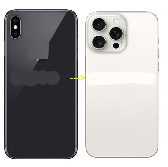 Convertor Back Panel Housing Body for Apple iPhone X Convert to Apple iPhone 15 Pro Zeespares