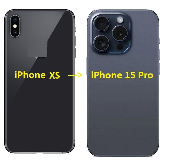 Convertor Back Panel Housing Body for Apple iPhone XS Convert to Apple iPhone 15 Pro Zeespares