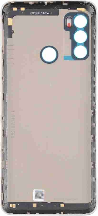 Mozomart Back Panel Housing Body with Out Keys for Motorola Moto G60 Gold