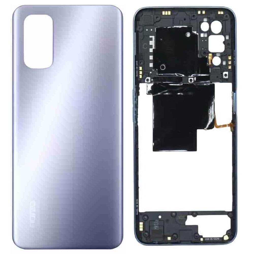 Back Panel Housing for Realme Narzo 30 Pro 5G : Silver