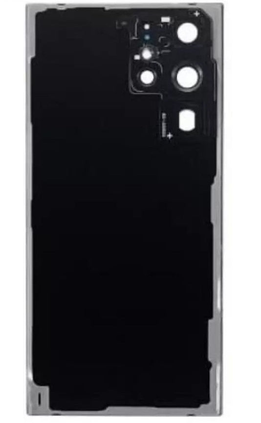 Back Panel Glass With Camera Lens for Samsung Galaxy S22 Ultra Black
