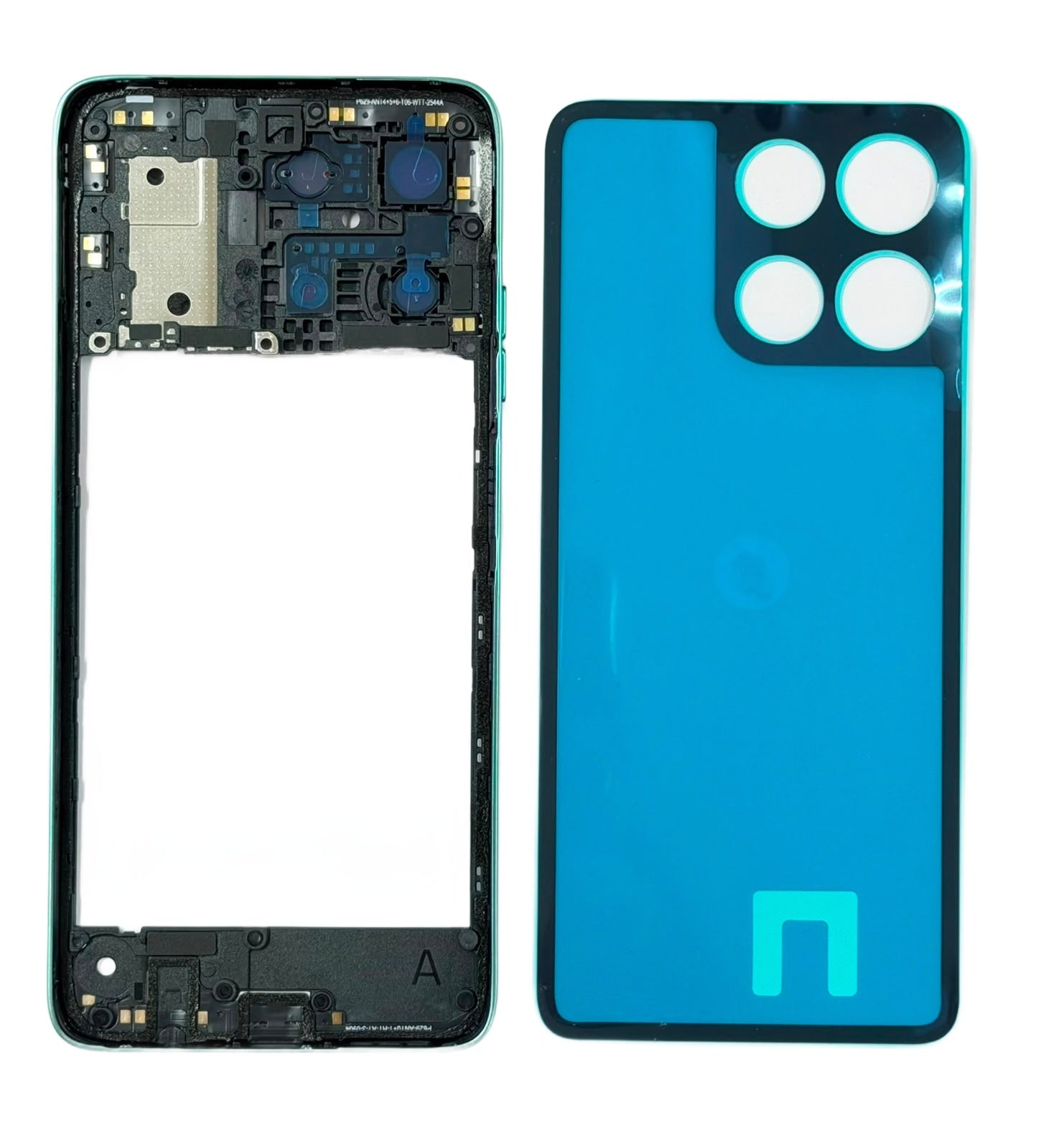 Back Panel Housing for Motorola Moto G67 Power Blue- Zeespares.in