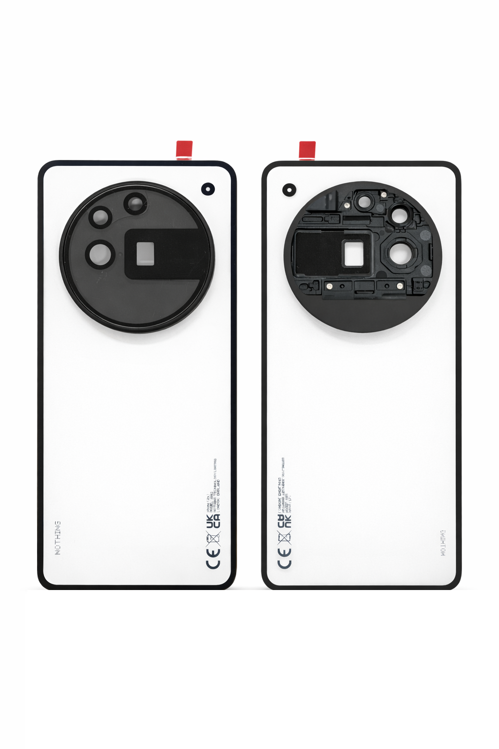 Back Panel with Camera Glass for Nothing Phone 3A Pro Black- Zeespares.in