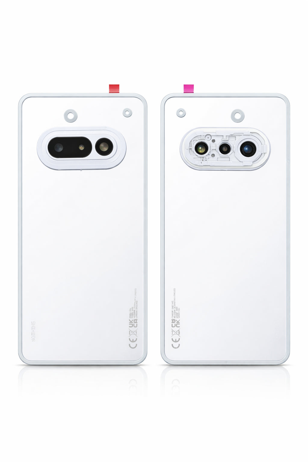 Back Panel with Camera Glass for Nothing Phone 3A White- Zeespares.in