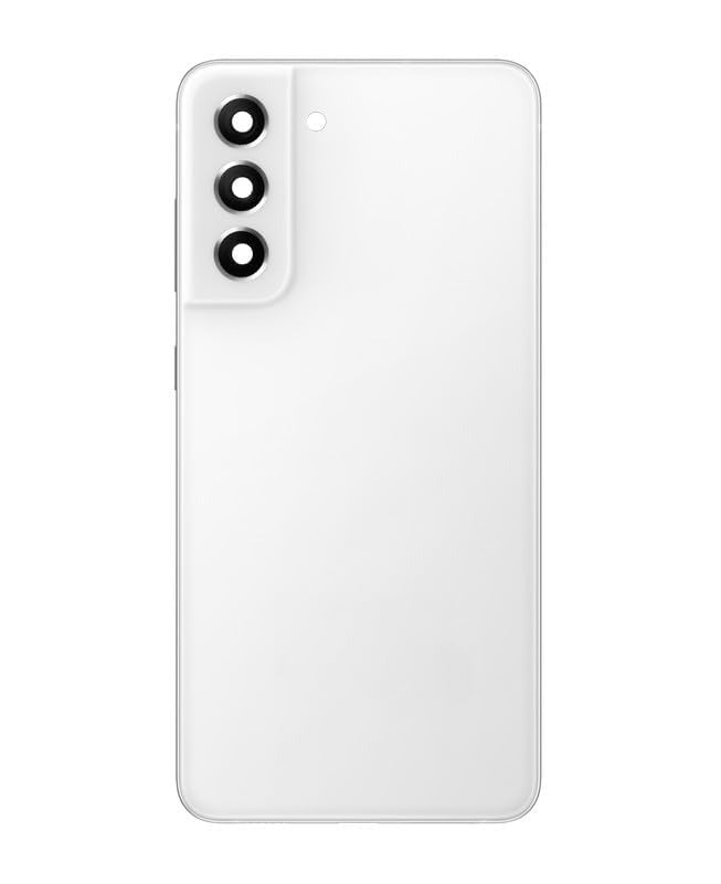 Back Panel with Camera Glass for Samsung Galaxy S21 FE white- Zeespares.in
