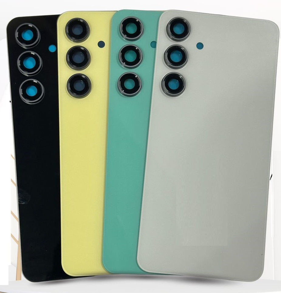 Back Panel with Camera Glass for Samsung Galaxy S24 FE Yellow- Zeespares.in