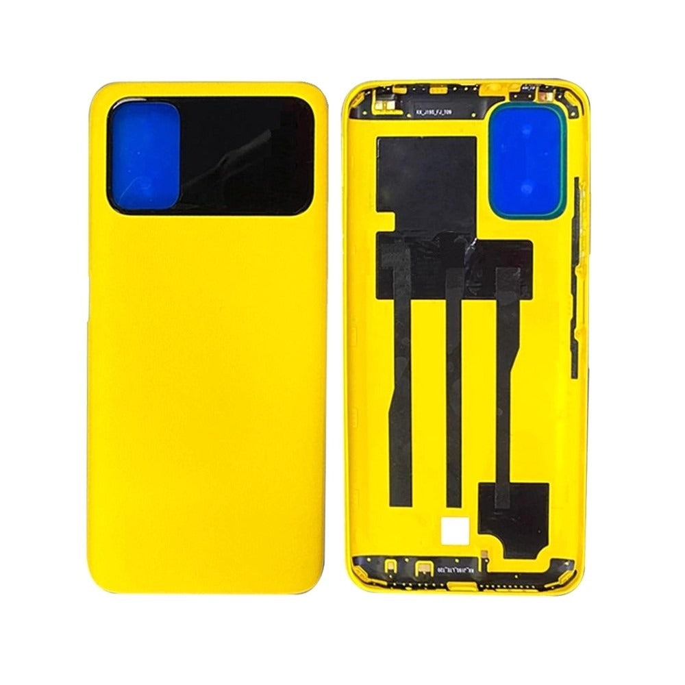 Mozomart Battery Door Back Panel Housing for Xiaomi Poco M3 : Yellow