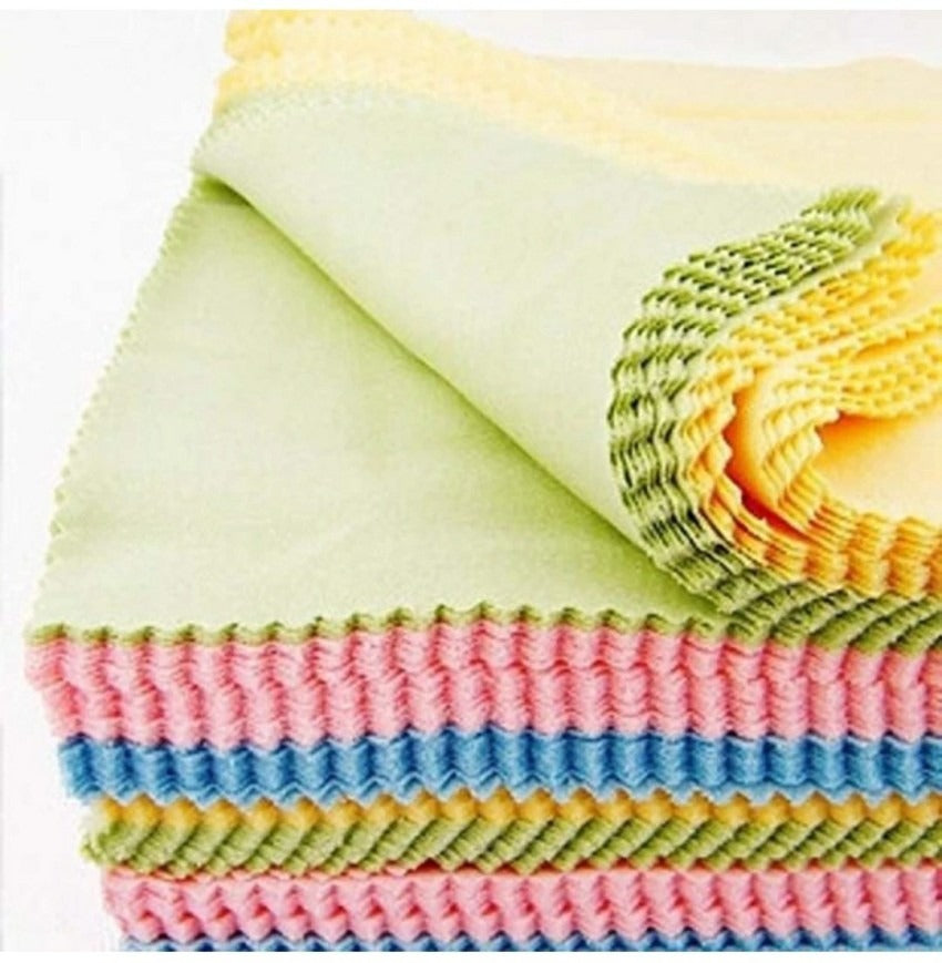 100 pcs Cleaning Microfiber Cloths For Mobile, Laptop, Camera Lens. [5 X 5inch]