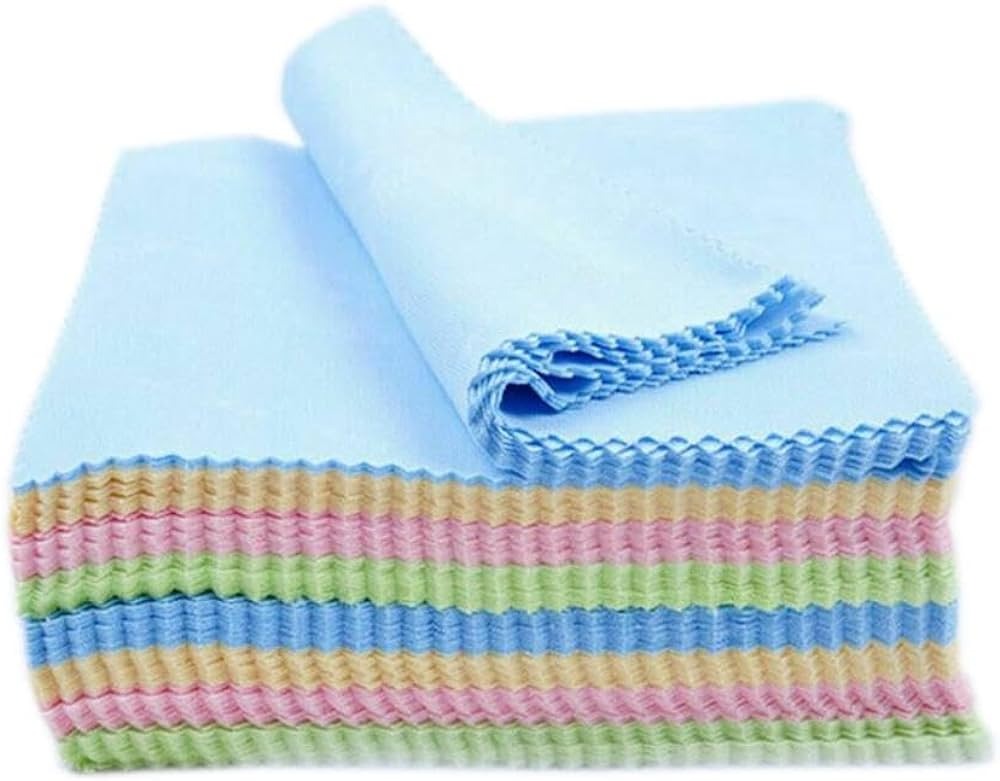 100 pcs Cleaning Microfiber Cloths For Mobile, Laptop, Camera Lens. [5 X 5inch] Zeespares