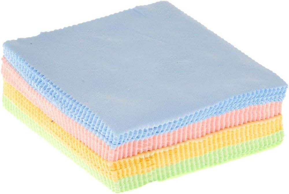 100 pcs Cleaning Microfiber Cloths For Mobile, Laptop, Camera Lens. [5 X 5inch]